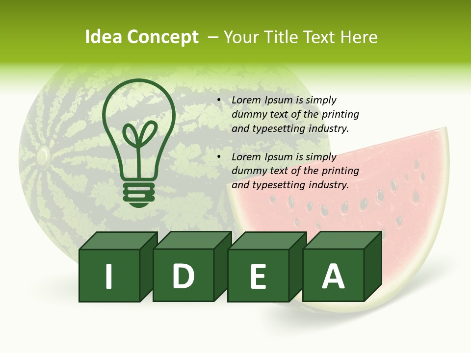 Summer Slice Fruits PowerPoint Template