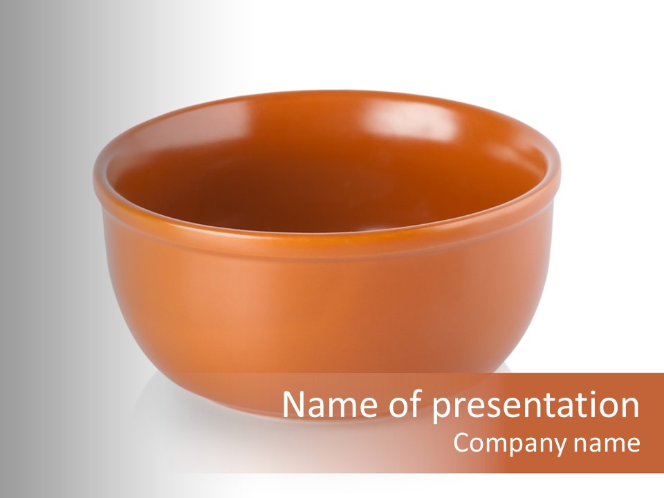 Earthenware Horizontal Photo PowerPoint Template