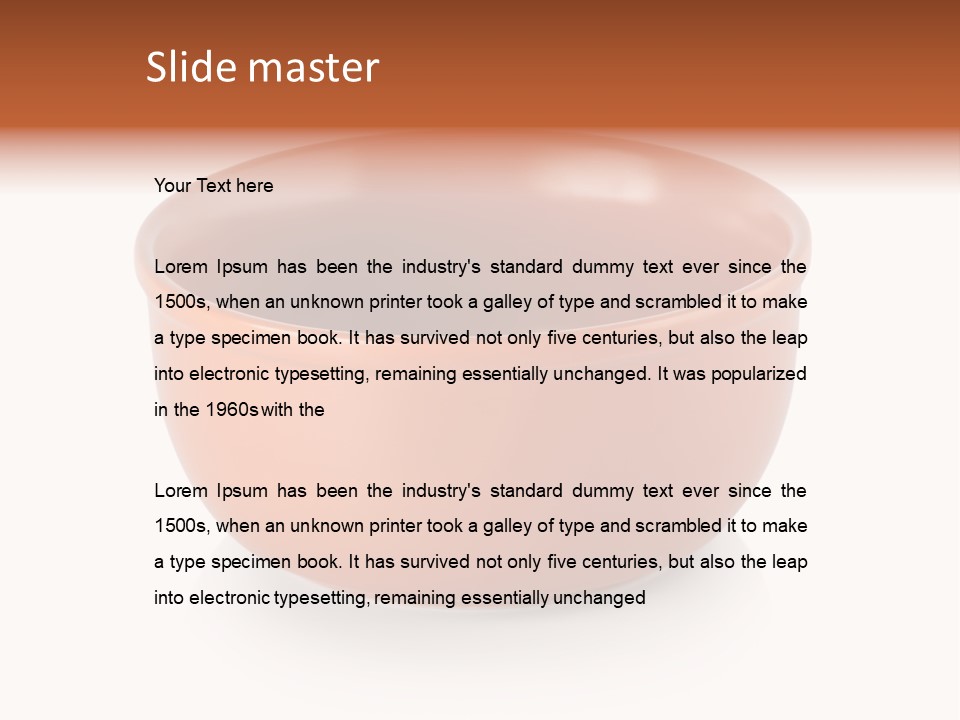 Earthenware Horizontal Photo PowerPoint Template