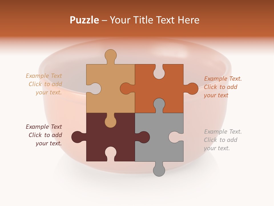 Earthenware Horizontal Photo PowerPoint Template