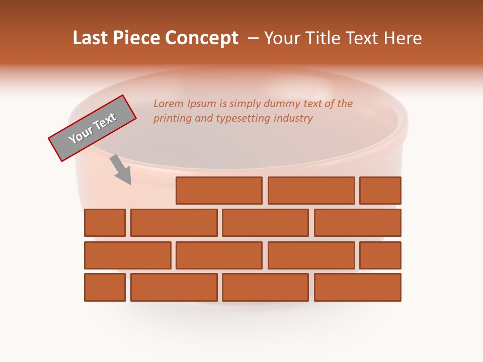 Earthenware Horizontal Photo PowerPoint Template