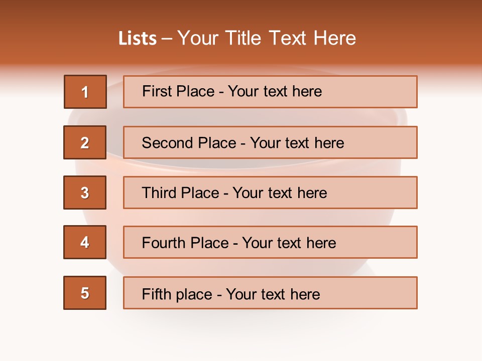 Earthenware Horizontal Photo PowerPoint Template