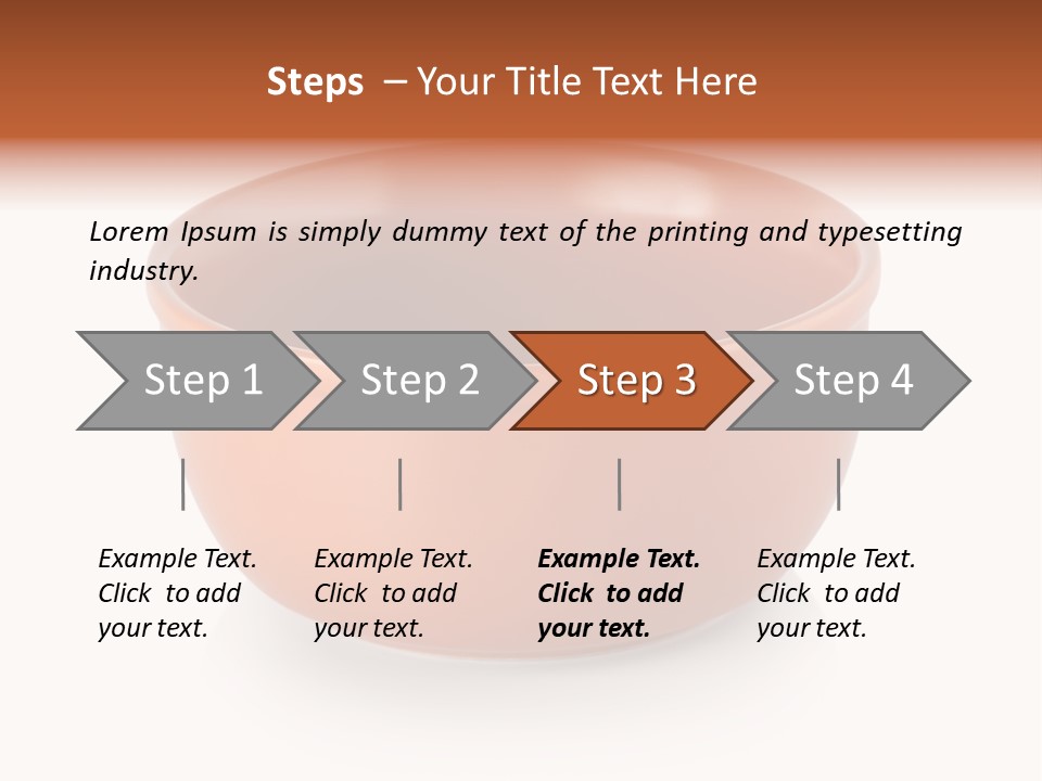 Earthenware Horizontal Photo PowerPoint Template
