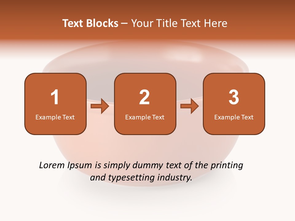 Earthenware Horizontal Photo PowerPoint Template
