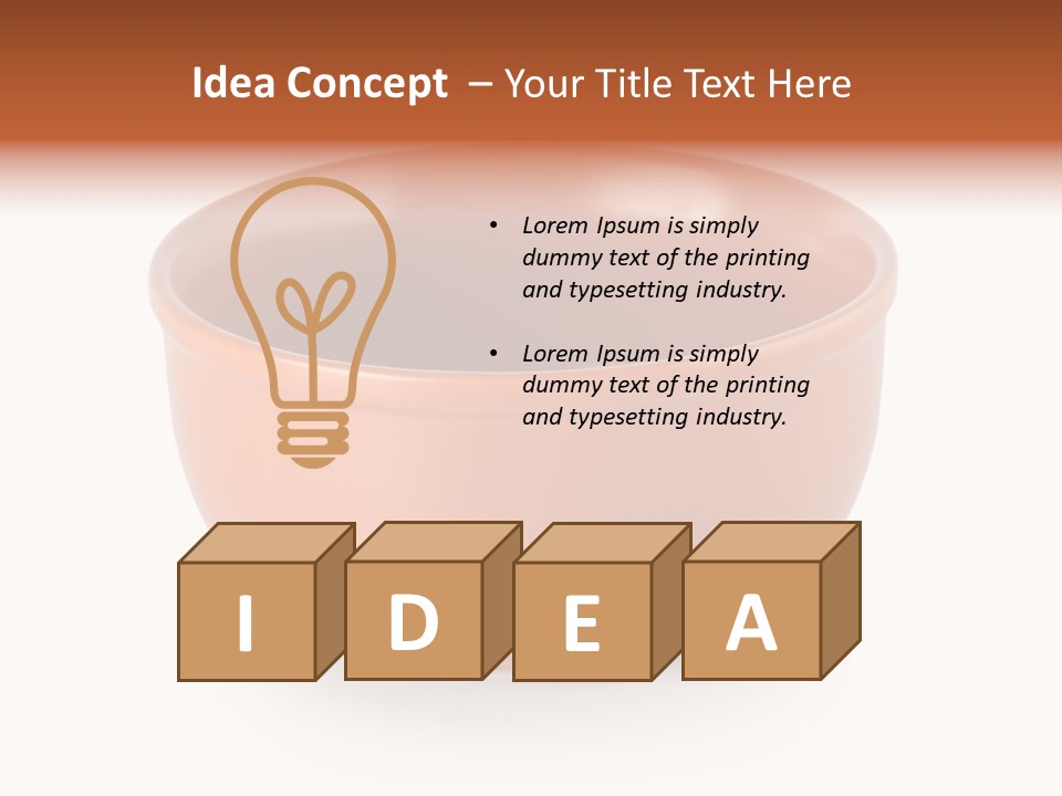 Earthenware Horizontal Photo PowerPoint Template