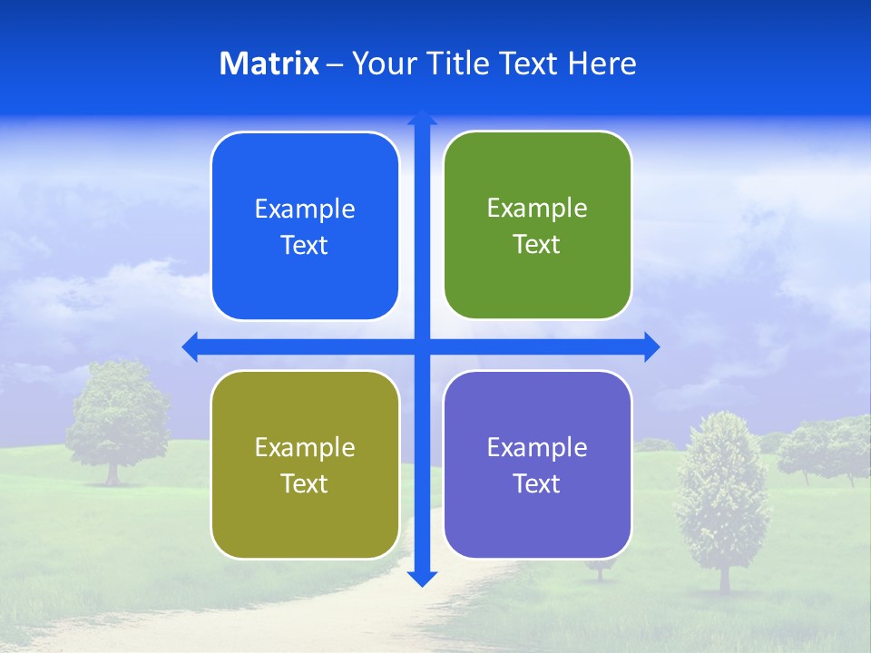 Rural Cloud Freshness PowerPoint Template