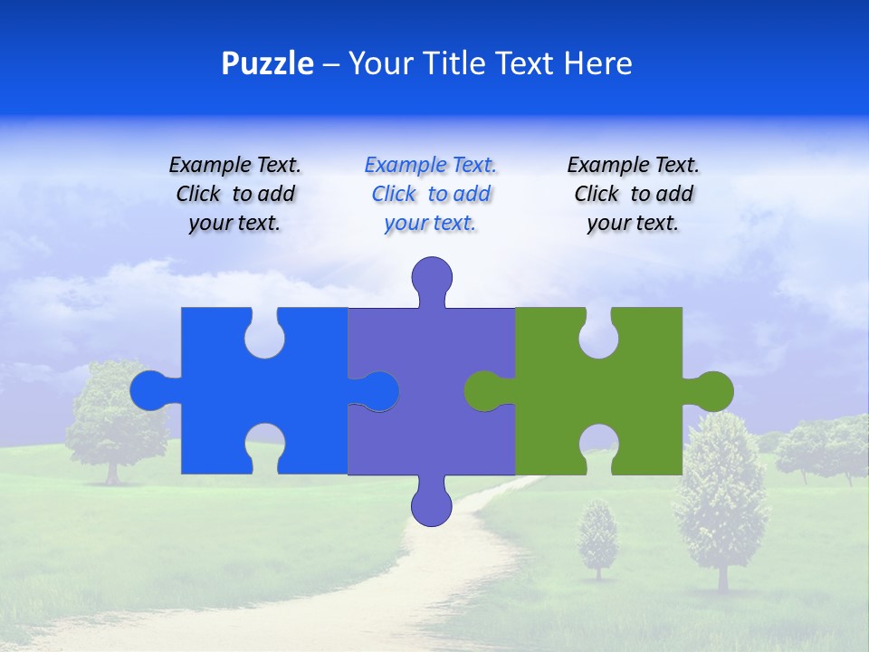 Rural Cloud Freshness PowerPoint Template