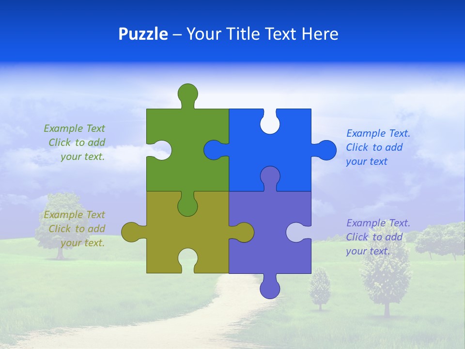 Rural Cloud Freshness PowerPoint Template