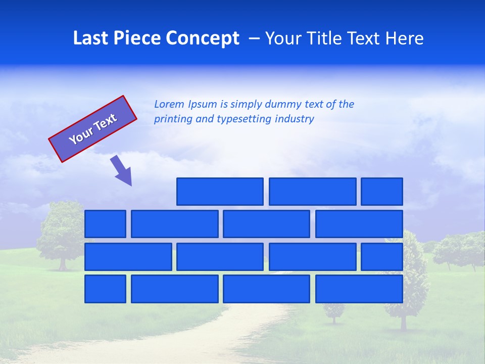 Rural Cloud Freshness PowerPoint Template