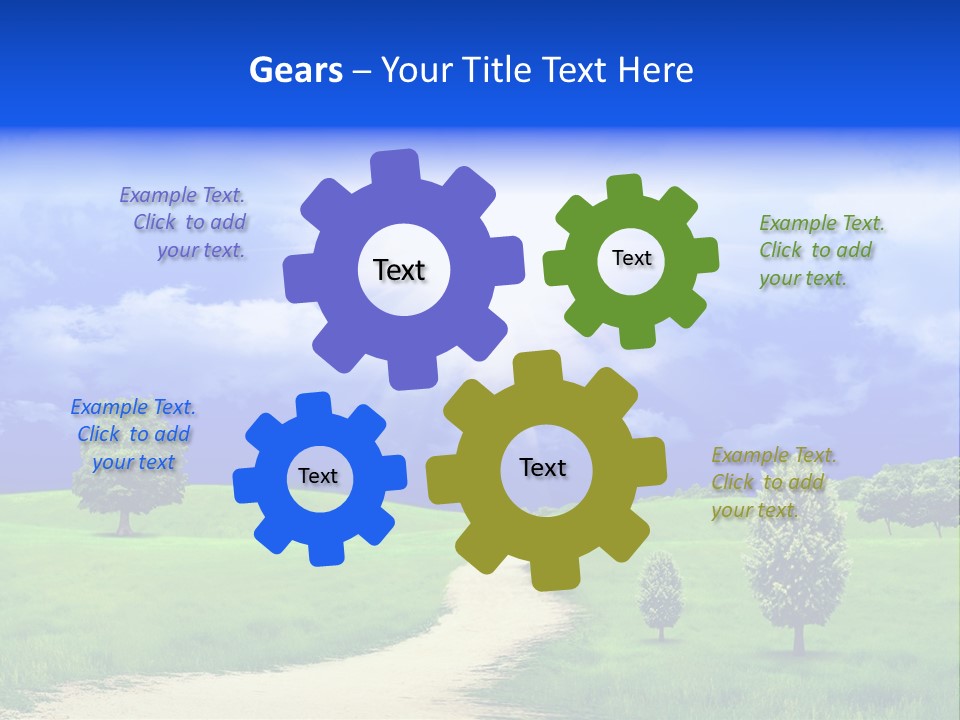Rural Cloud Freshness PowerPoint Template