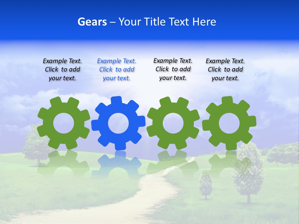 Rural Cloud Freshness PowerPoint Template