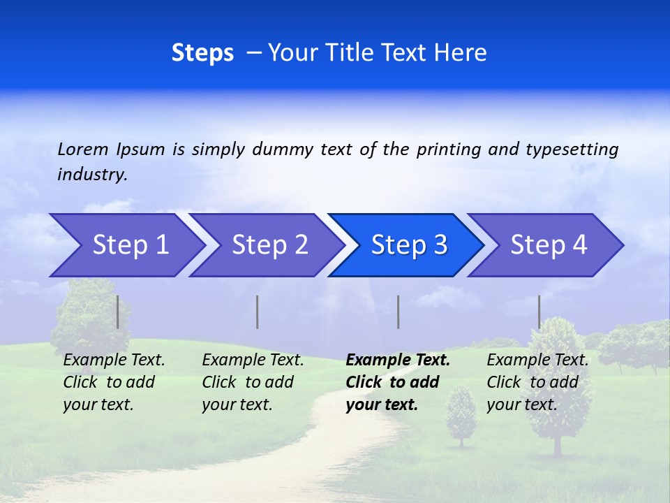Rural Cloud Freshness PowerPoint Template