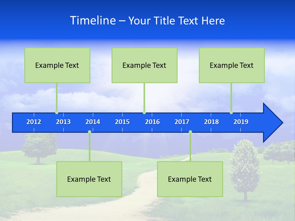 Rural Cloud Freshness PowerPoint Template