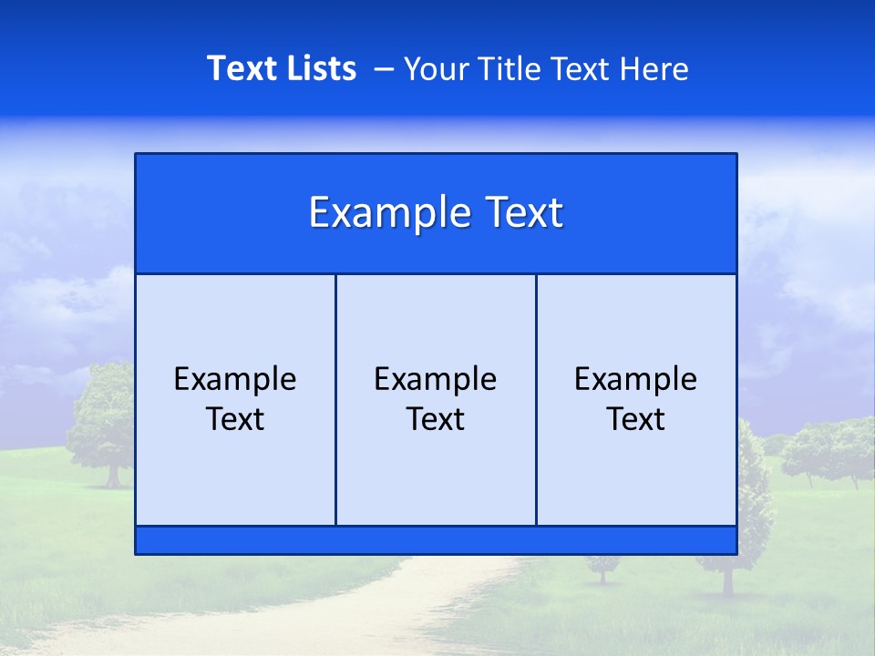 Rural Cloud Freshness PowerPoint Template
