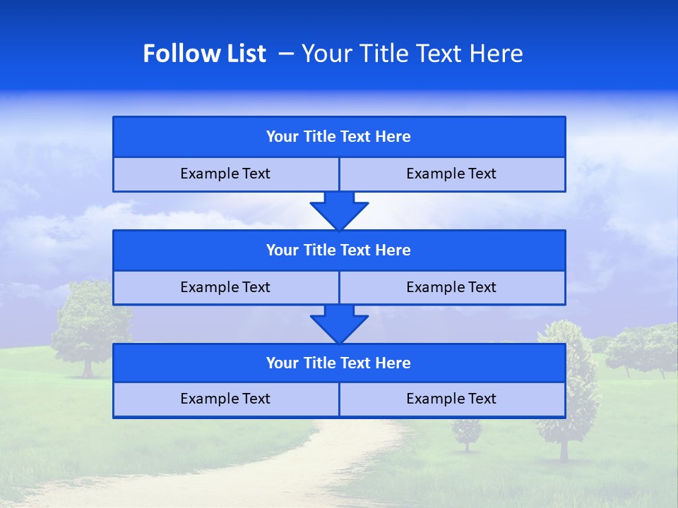 Rural Cloud Freshness PowerPoint Template