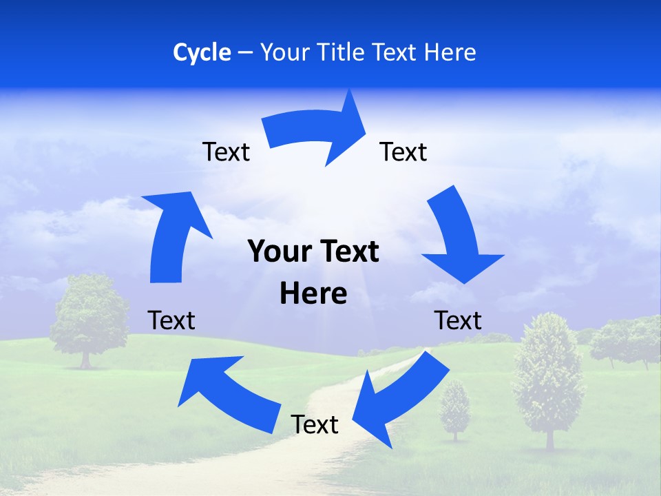 Rural Cloud Freshness PowerPoint Template