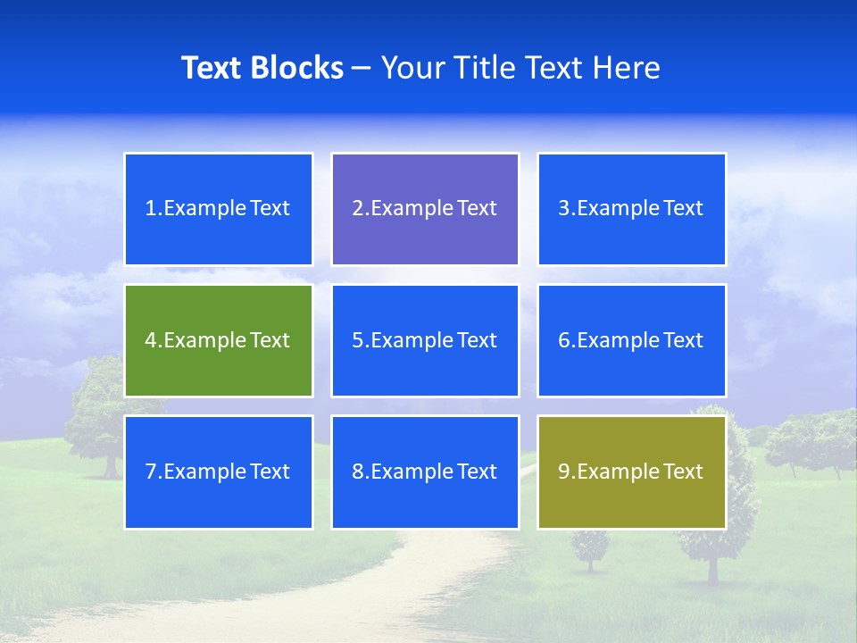 Rural Cloud Freshness PowerPoint Template