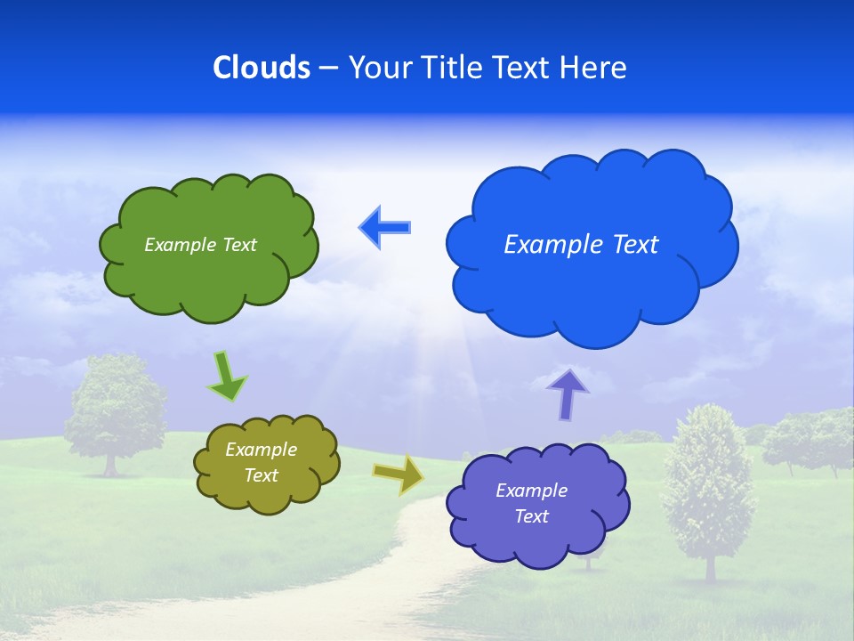 Rural Cloud Freshness PowerPoint Template