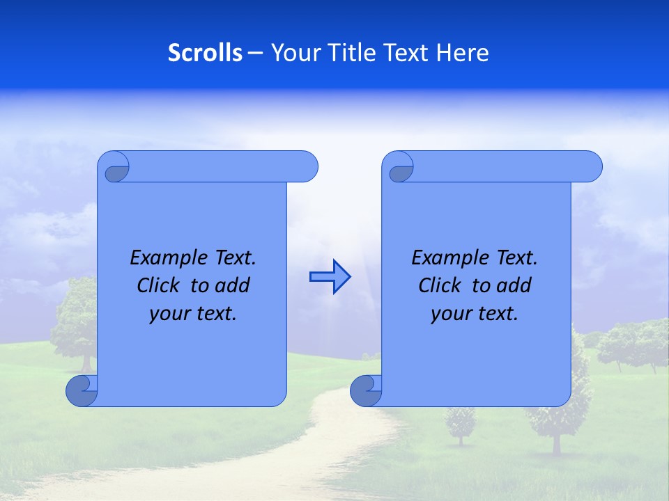 Rural Cloud Freshness PowerPoint Template
