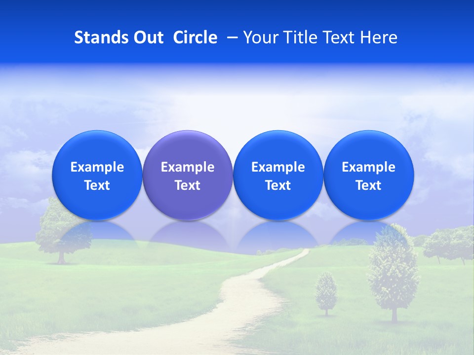 Rural Cloud Freshness PowerPoint Template