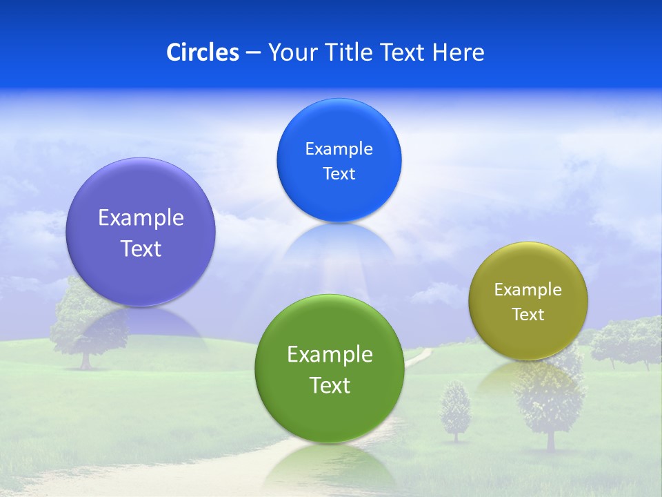 Rural Cloud Freshness PowerPoint Template