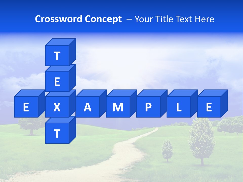 Rural Cloud Freshness PowerPoint Template