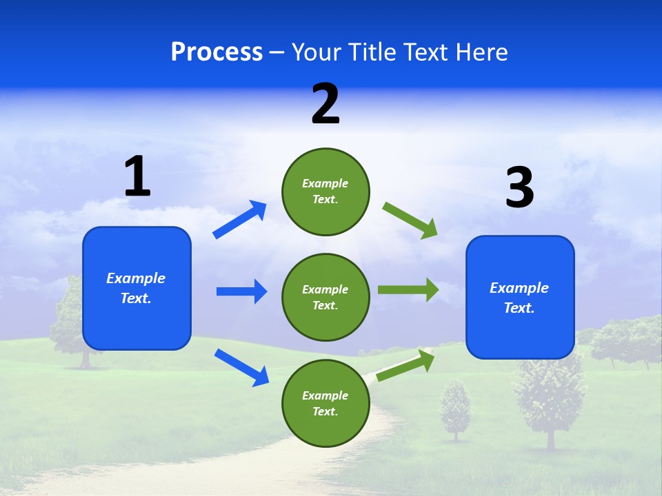 Rural Cloud Freshness PowerPoint Template