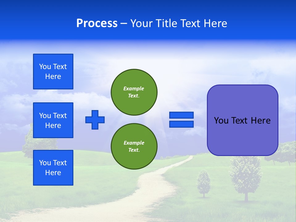 Rural Cloud Freshness PowerPoint Template