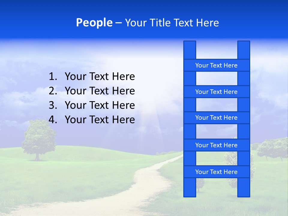 Rural Cloud Freshness PowerPoint Template