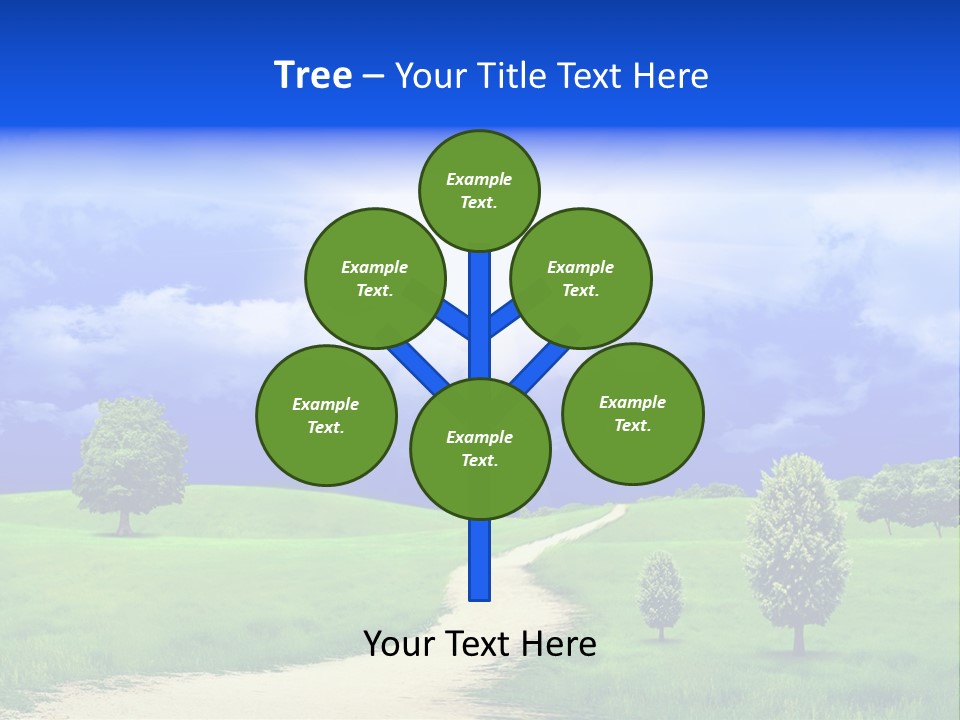 Rural Cloud Freshness PowerPoint Template