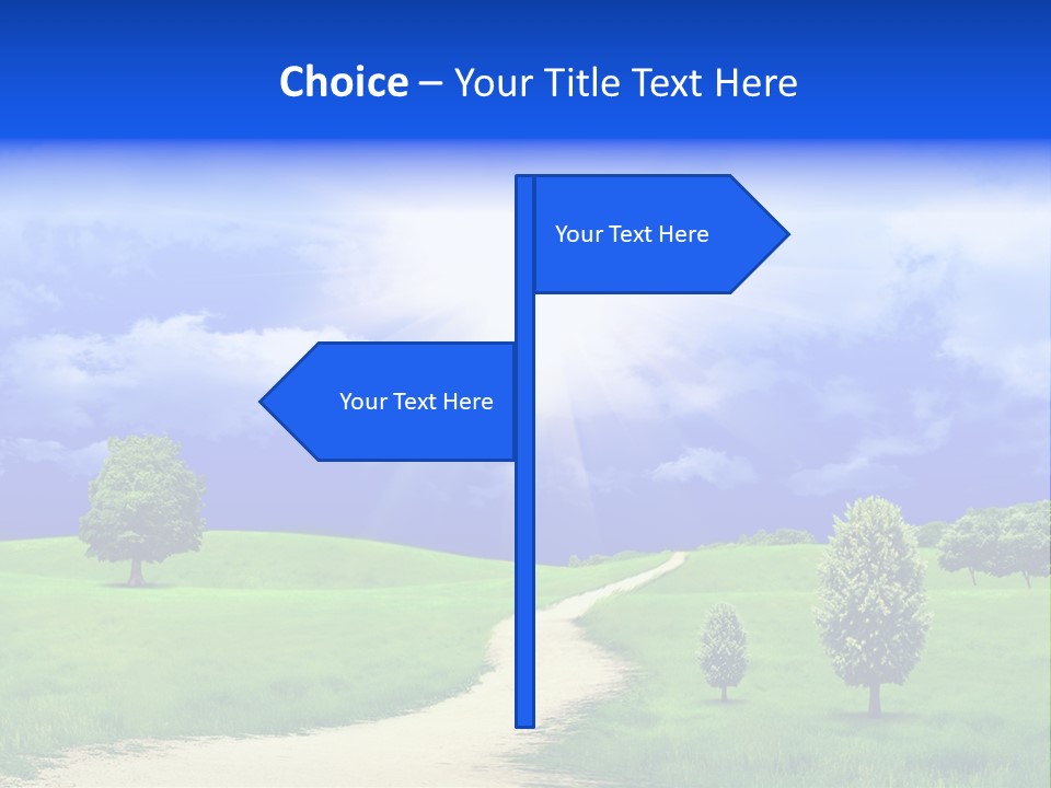 Rural Cloud Freshness PowerPoint Template