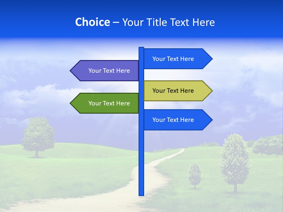 Rural Cloud Freshness PowerPoint Template