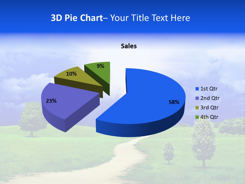 Rural Cloud Freshness PowerPoint Template