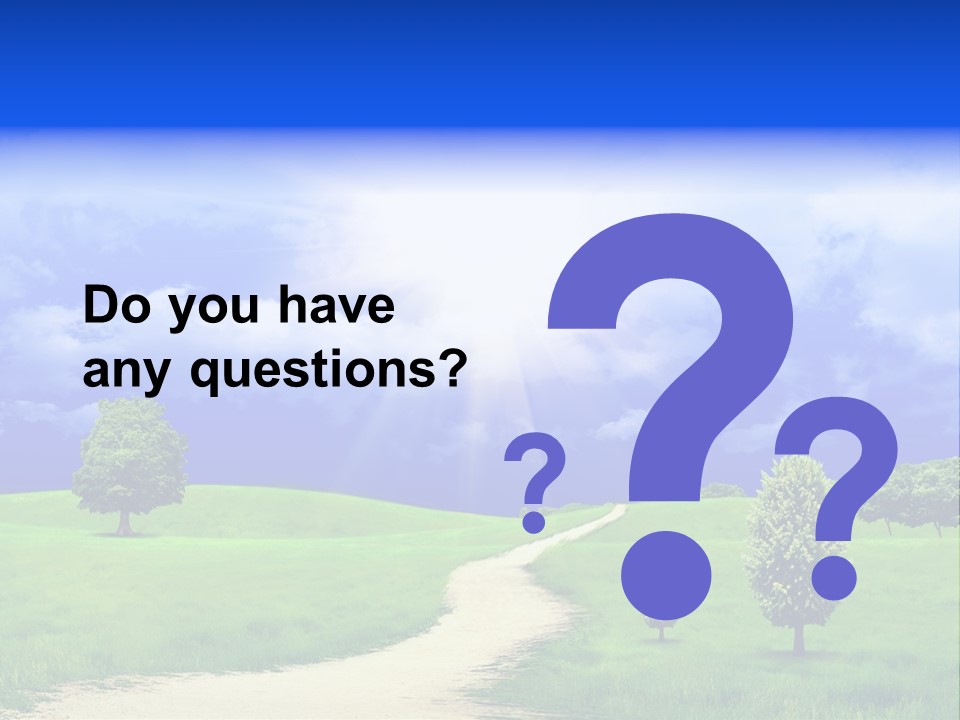 Rural Cloud Freshness PowerPoint Template