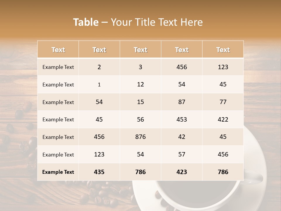 Style Background Espresso PowerPoint Template