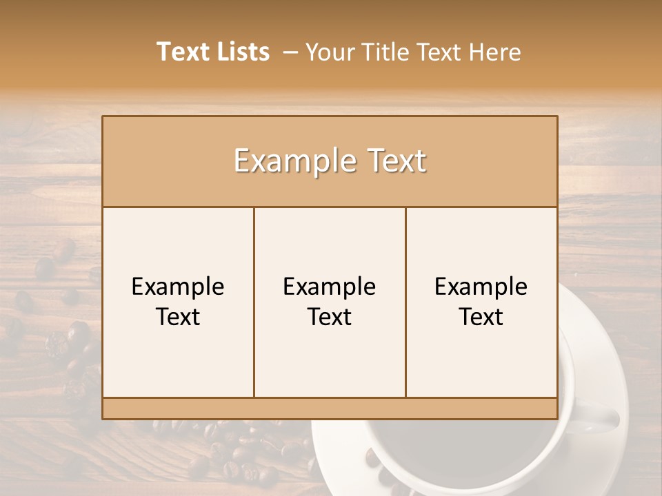 Style Background Espresso PowerPoint Template