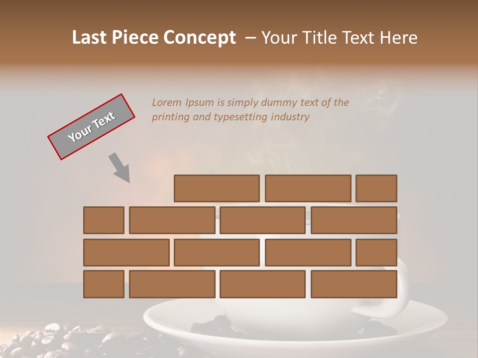 Brown Decorated Table PowerPoint Template