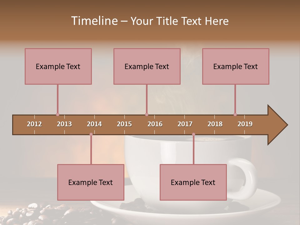 Brown Decorated Table PowerPoint Template