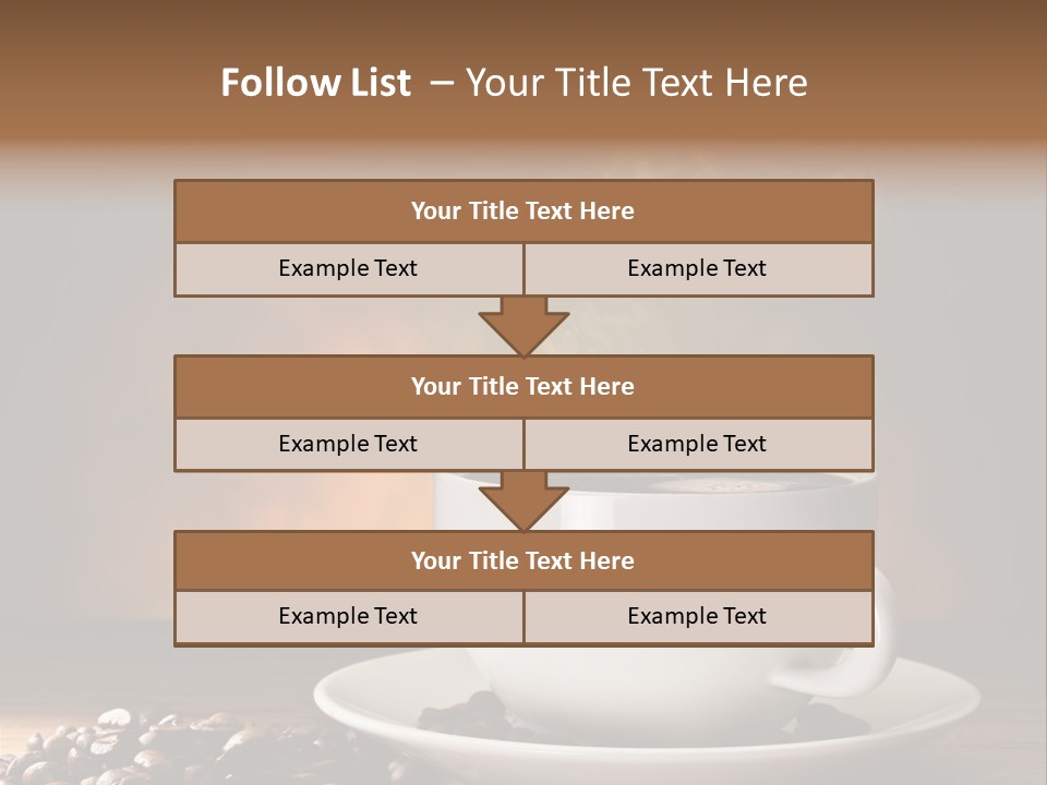 Brown Decorated Table PowerPoint Template