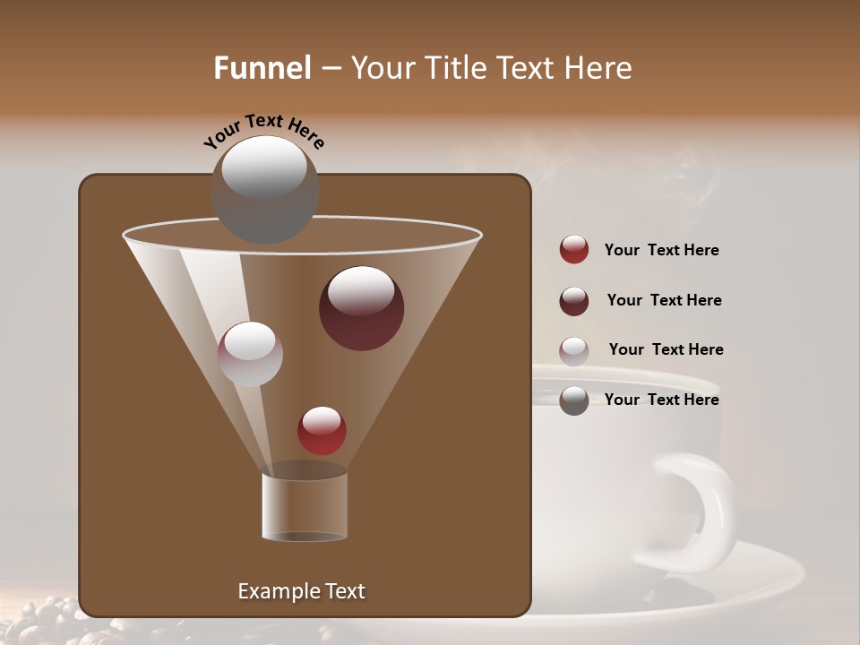 Brown Decorated Table PowerPoint Template