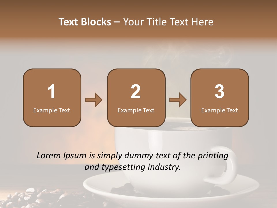 Brown Decorated Table PowerPoint Template