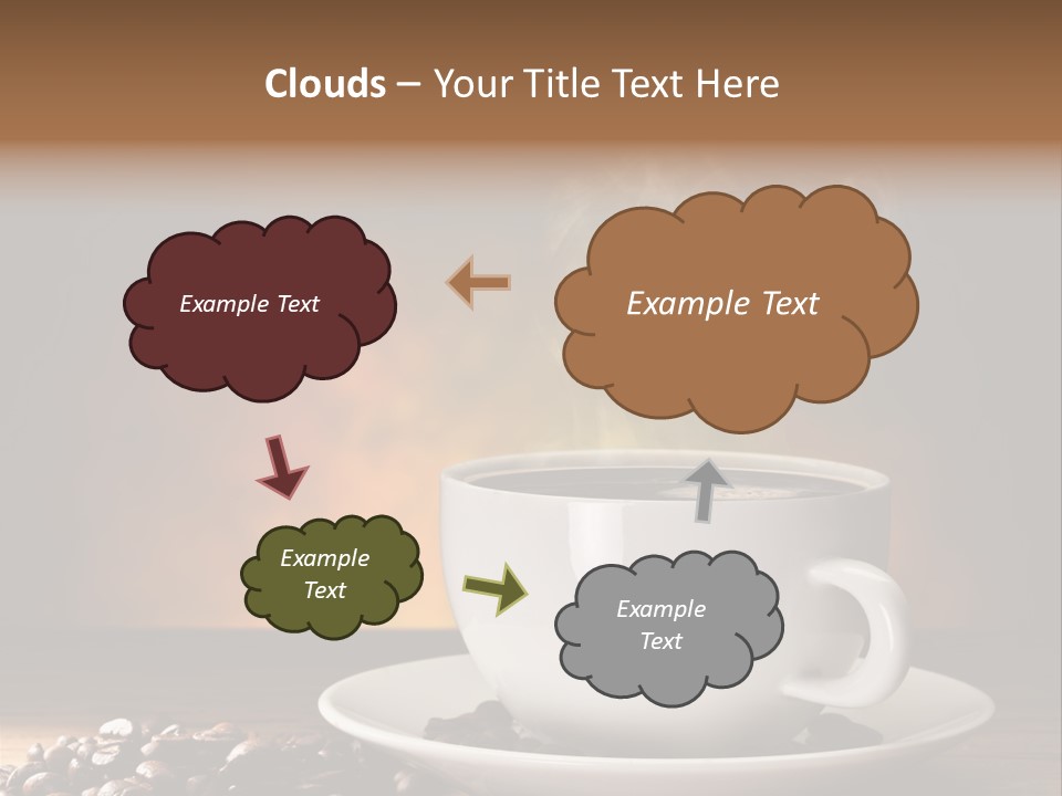 Brown Decorated Table PowerPoint Template