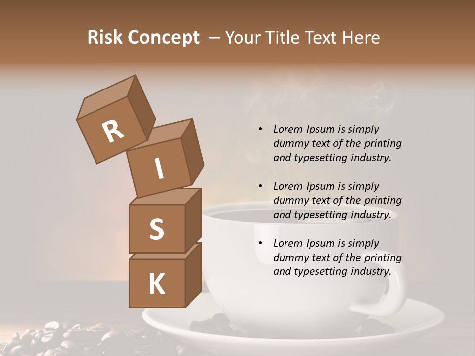 Brown Decorated Table PowerPoint Template