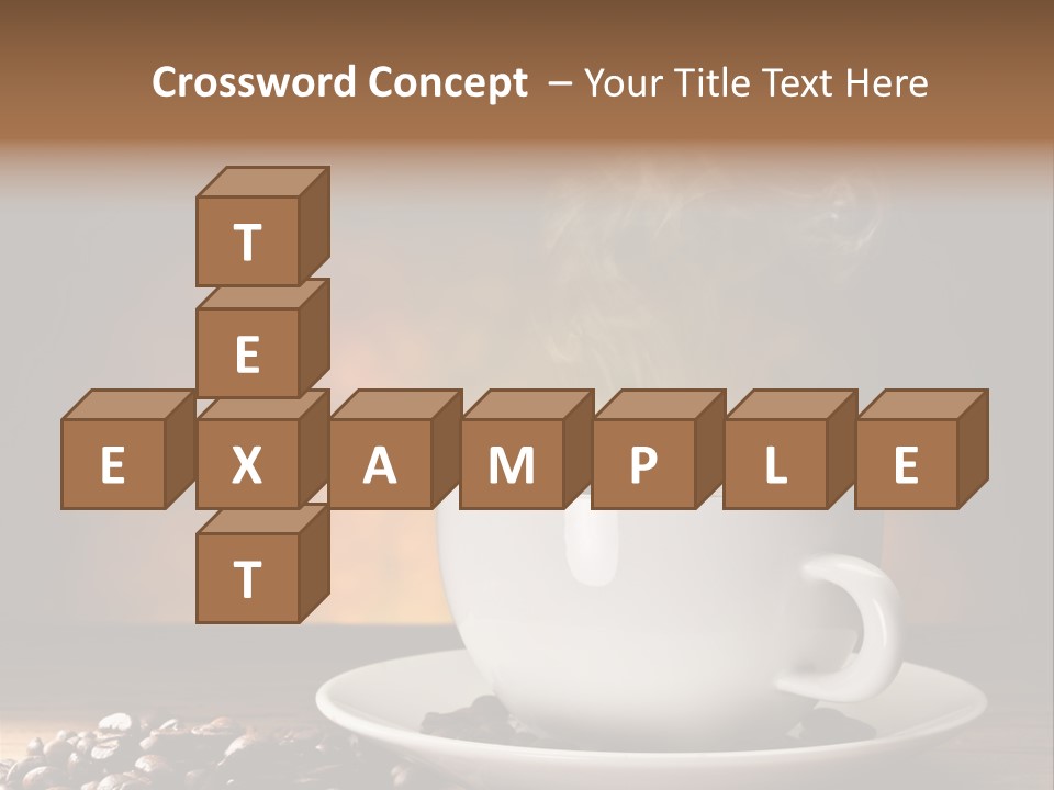 Brown Decorated Table PowerPoint Template