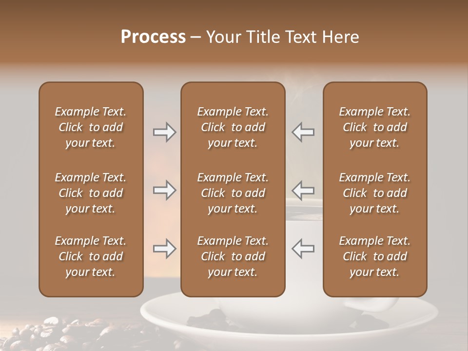 Brown Decorated Table PowerPoint Template