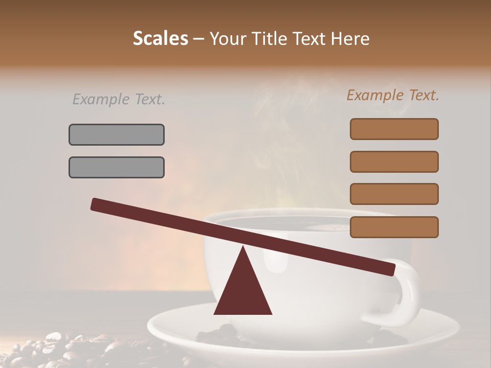 Brown Decorated Table PowerPoint Template