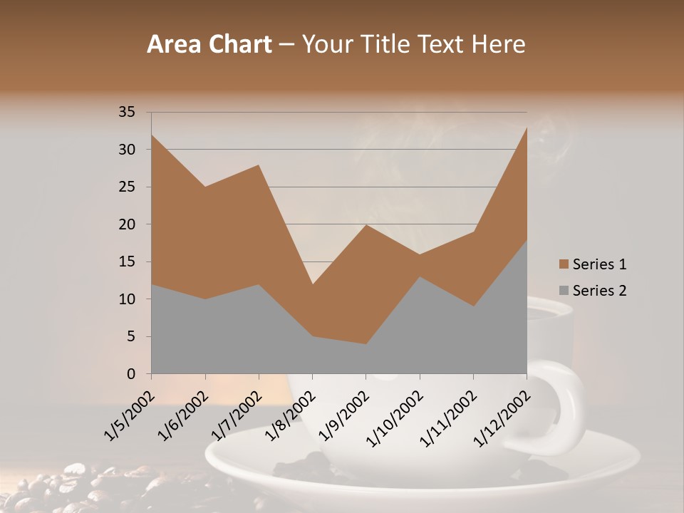 Brown Decorated Table PowerPoint Template