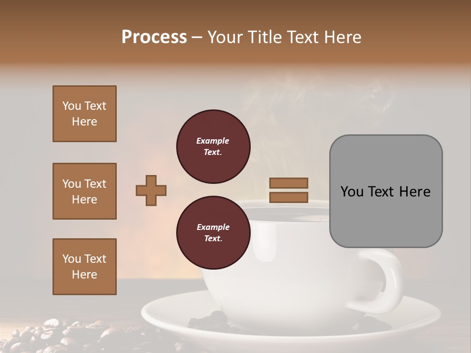 Brown Decorated Table PowerPoint Template