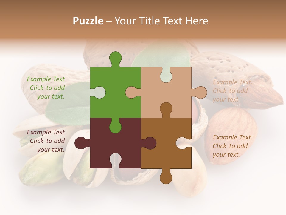 Close Up Peanut Strong PowerPoint Template