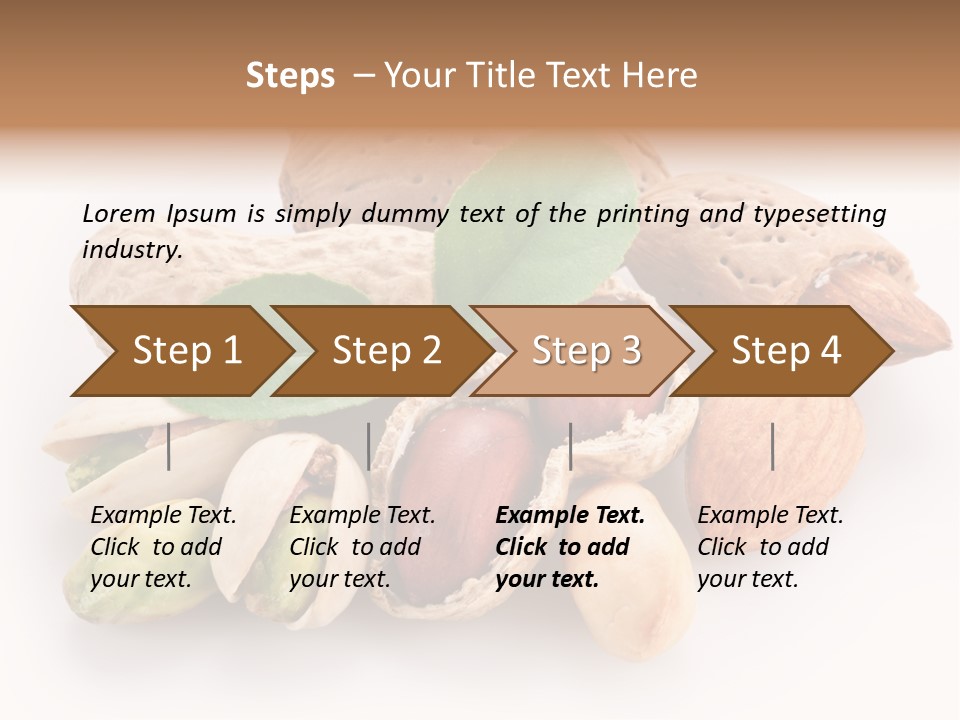 Close Up Peanut Strong PowerPoint Template